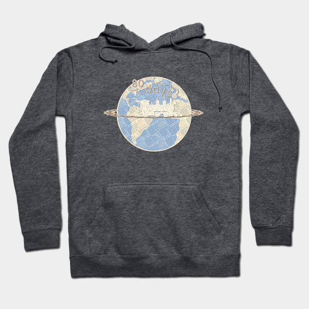 Around the World in 80 Days Hoodie by MandyE